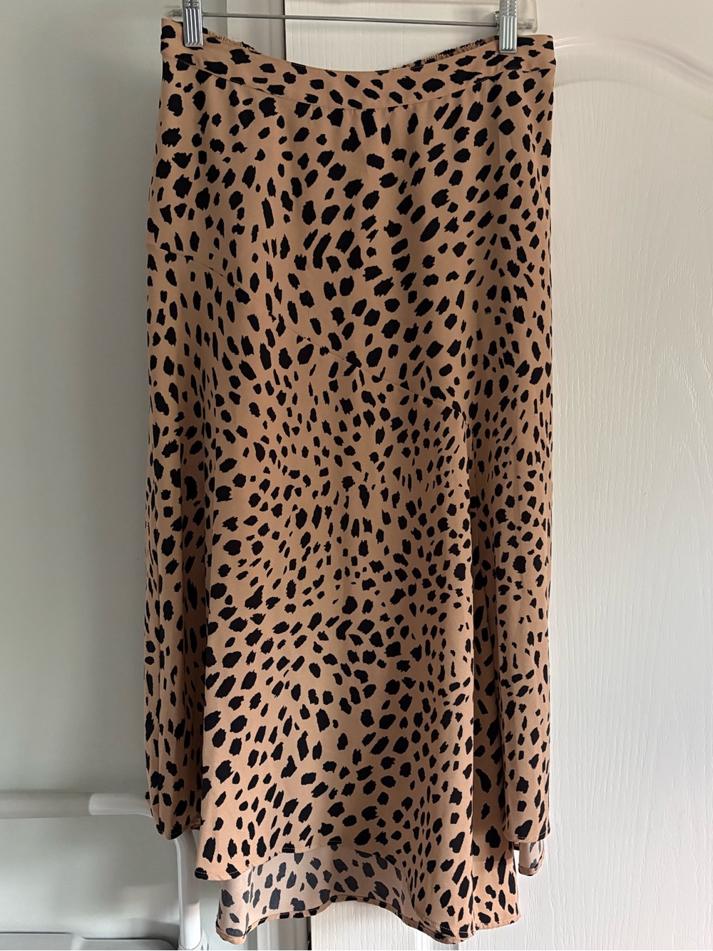 Animal Print Asymmetrical Skirt